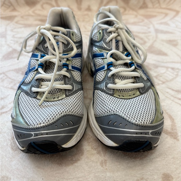 Asics Gel 1140 Sz 6 Women White Blue Running Shoes - Picture 2 of 6